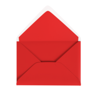 vermelho envelope com vermelho papel em transparente fundo png