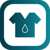 T Shirt Glyph Gradient Round Corner Icon vector