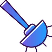 Toilet Brush Gradient Filled Icon vector