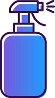 Cleaning Spray Gradient Filled Icon vector