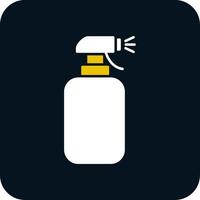 Cleaning Spray Glyph Two Color Icon vector