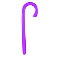 a purple cane on a transparent background png