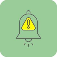 Interruption Filled Yellow Icon vector