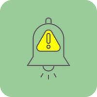 Interruption Filled Yellow Icon vector