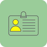 Identify Filled Yellow Icon vector
