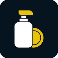 Dish Soap Glyph Two Color Icon vector