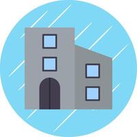 Urbanism Flat Blue Circle Icon vector