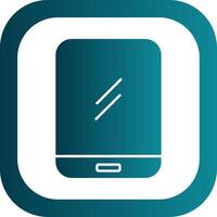 Tablet Glyph Gradient Round Corner Icon vector