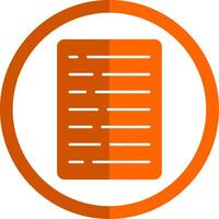 Declare Glyph Orange Circle Icon vector