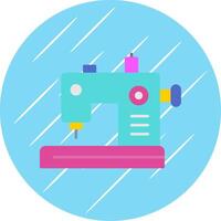 Sewing Machine Flat Blue Circle Icon vector