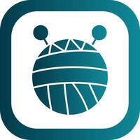 Wool Glyph Gradient Round Corner Icon vector