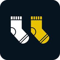 Sock Glyph Two Color Icon vector