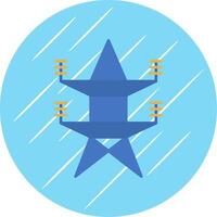 Electricity Flat Blue Circle Icon vector