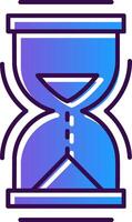 Hour Glass Gradient Filled Icon vector