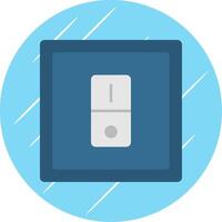 Switcher Flat Blue Circle Icon vector