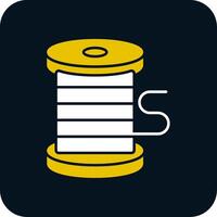 Thread Glyph Two Color Icon vector