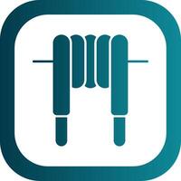Inductor Glyph Gradient Round Corner Icon vector