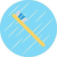 Toothbrush Flat Blue Circle Icon vector