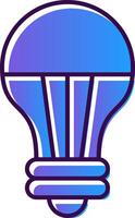 Led Light Gradient Filled Icon vector