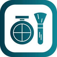 Bronzer Glyph Gradient Round Corner Icon vector
