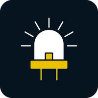 Led Glyph Two Color Icon vector