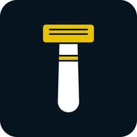 Shaving Razor Glyph Two Color Icon vector