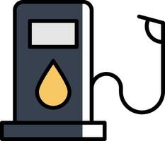 Oil Filled Half Cut Icon vector