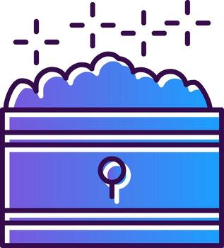 Treasure Gradient Filled Icon vector