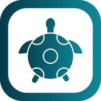 Tortoise Glyph Gradient Round Corner Icon vector