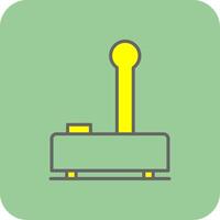 Joystick Filled Yellow Icon vector