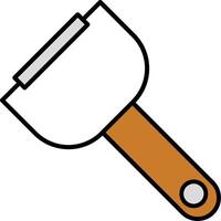 Peeler Line Filled White Shadow Icon vector