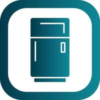 Fridge Glyph Gradient Round Corner Icon vector