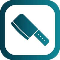 Cleaver Glyph Gradient Round Corner Icon vector
