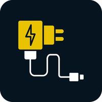 Charger Glyph Two Color Icon vector