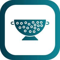 Sieve Glyph Gradient Round Corner Icon vector