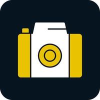 Camera Glyph Two Color Icon vector