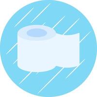 Tissue Roll Flat Blue Circle Icon vector