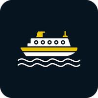 Cruiser Glyph Two Color Icon vector