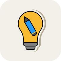 Creative Line Filled White Shadow Icon vector
