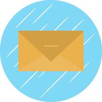 Email Flat Blue Circle Icon vector
