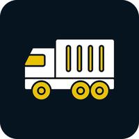 Truck Glyph Two Color Icon vector