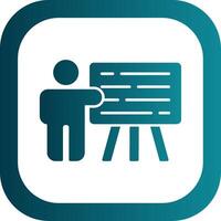 Explain Glyph Gradient Round Corner Icon vector