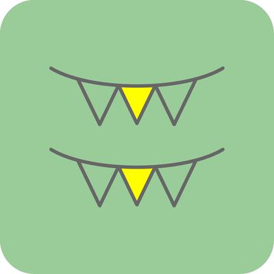 Garland Filled Yellow Icon