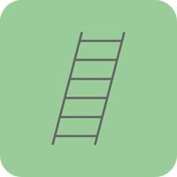 Ladder Filled Yellow Icon vector