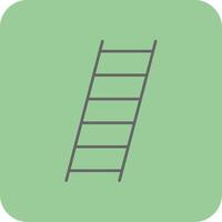 Ladder Filled Yellow Icon vector