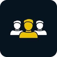 Forum Glyph Two Color Icon vector