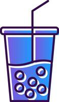 Soft Drink Gradient Filled Icon vector