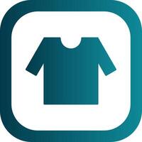 Shirt Glyph Gradient Round Corner Icon vector