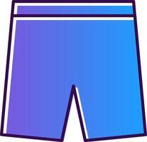 Shorts Gradient Filled Icon vector