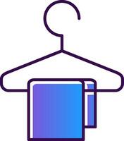 Changing Room Gradient Filled Icon vector